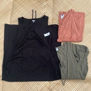 XL/XXL Old Navy Maternity Dress and two Tops